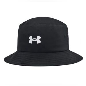 NWT Under Armour Women’s Blitzing Bucket Hat Black with White Logo L/XL
